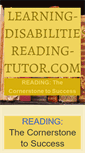 Mobile Screenshot of learning-disabilities-reading-tutor.com